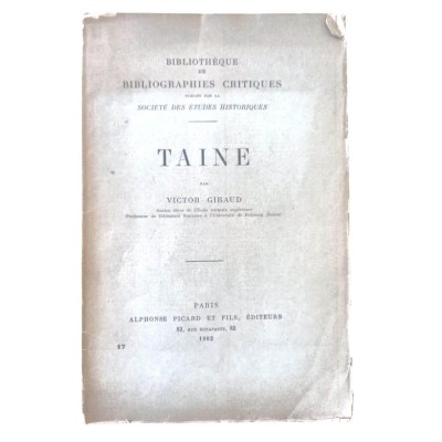 Bibliographie critique sur Taine