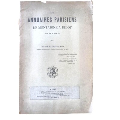 Les annuaires parisiens