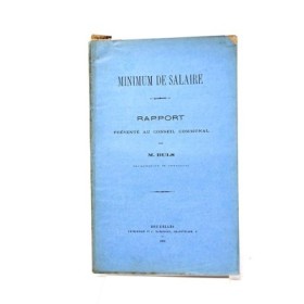 BULS M. Minimum de salaire. Rapport présenté au conseil communal