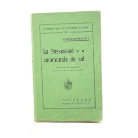 Tchernichewsky. la possession communale du sol