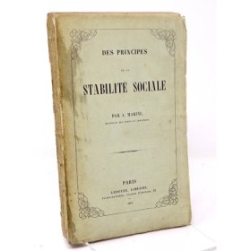 MARINI A. Des principes de la stabilité sociale