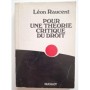 Pour une théorie critique du droit