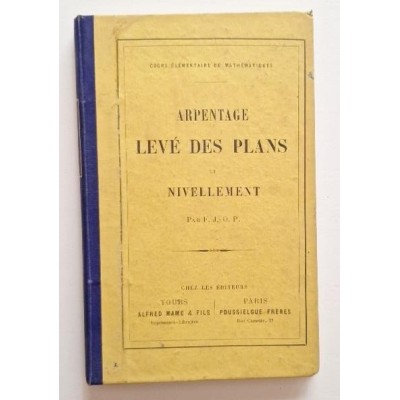 Arpentage levé des plans et nivellement