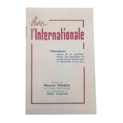 Vive l'Internationale" 