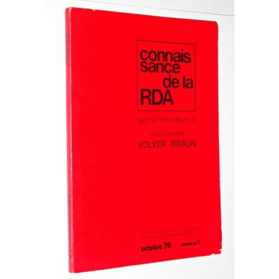Connaissance de la RDA - Special littérature 2.