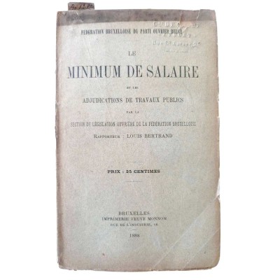 Le minimum de salaire et les adjudications de travaux publics