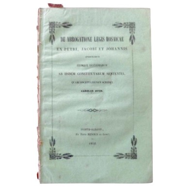 De abrogatione legis mosaicae - Ex Petri