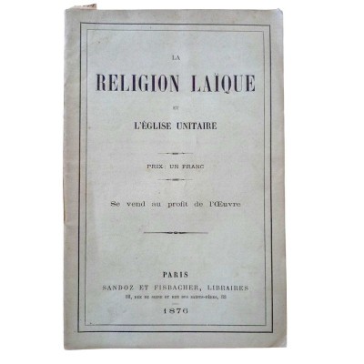 La religion laïque et l'Eglise unitaire
