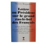 Lettre au Président sur le grand ras-le-bol des Français : à propos du faux chômage
