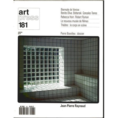 Revue Art Press N°181 - JEAN-PIERRE RAYNAUD - Juin 1993