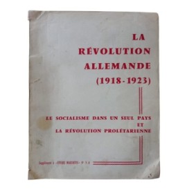 La révolution allemande (1918-1923)