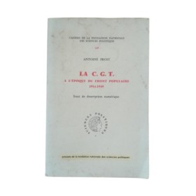 La C.G.T. à l'époque du Front populaire 1934-1939 : essai de description numérique
