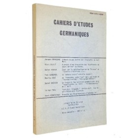Cahiers d'études germaniques - Revue annuelle N° 6 - 1982