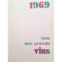 Ets Nicolas | Nicolas Liste des grands vins 1969
