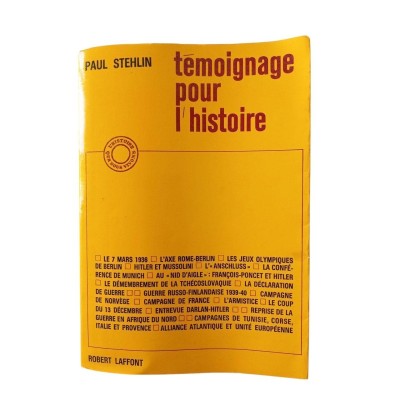Témoignage pour l'histoire