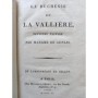 Genlis, Stéphanie-Félicité Du Crest comtesse de | La Duchesse de La Vallière . Septième édition.