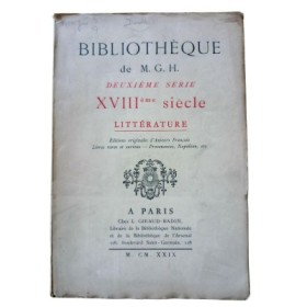 Bibliothèque de M. G. H. Hanotaux...
