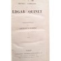 Quinet, Edgar | Correspondance:  Lettres à sa mère : I-II