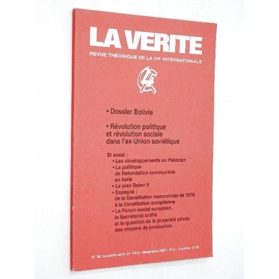 IVe internationale - Revue La Vérité. N°35 12/2003