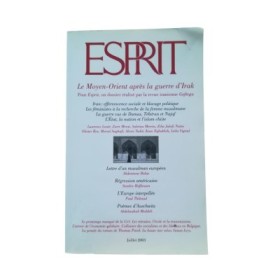 Revue Esprit Juillet 2003 Le Moyen-Orient après la guerre d'Irak