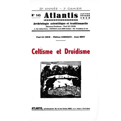 Revue Atlantis N°145 / 1950 / Celtisme et Druidisme / REIMPRESSION