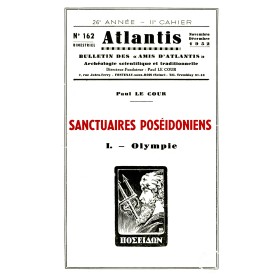 Revue Atlantis N°162 / 1952 / Sanctuaires poséidoniens - I. Olympie / REIMPRESSION