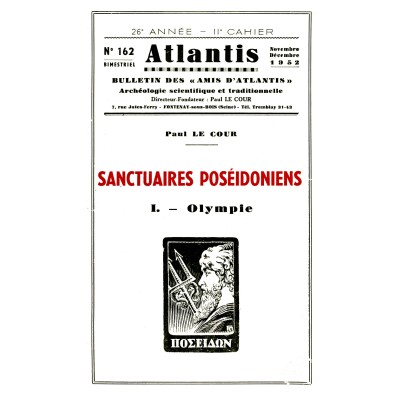 Revue Atlantis N°162 / 1952 / Sanctuaires poséidoniens - I. Olympie / REIMPRESSION