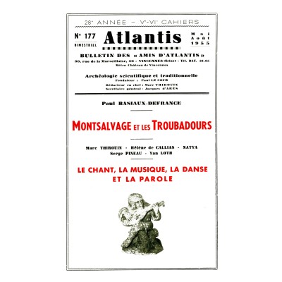 Revue Atlantis N°177 / 1955 / Montsalvage et les Troubadours / REIMPRESSION