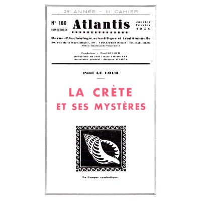 Revue Atlantis N°180 / 1956 / La Crète et ses mystères / REIMPRESSION