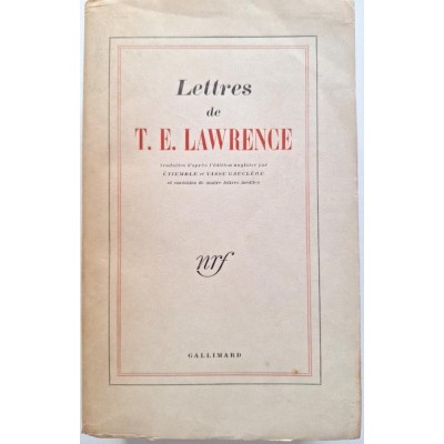 Lettres de T. E. Lawrence ( 14 ème  édition)