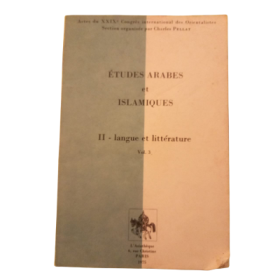 Études arabes et islamiques 3 : langue et littérature