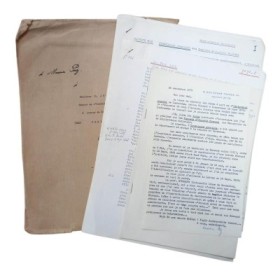 Courriers dactylographiés de Maurice Paz à E. James de l'institut