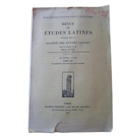 Revue des études latines - 54e année