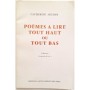 Poèmes à lire tout haut ou tout bas (édition originale )