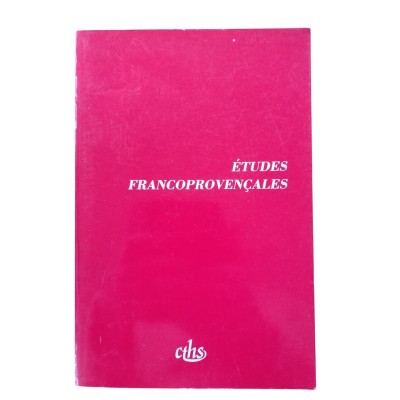 Études francoprovençales