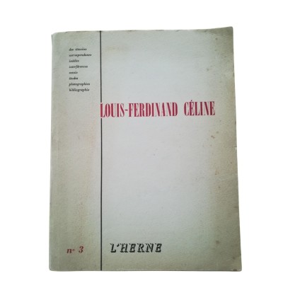 Louis-Ferdinand Céline Cahier de l'Herne n°3
