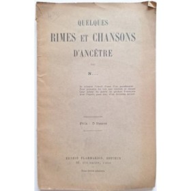 Quelques rimes et chansons d'ancêtre