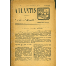 Revue Atlantis N°004 / 1928 / Dîner présidé par Rosny aîné / REIMPRESSION