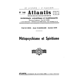 Revue Atlantis N°148 / 1950 / Métapsychisme et Spiritisme / REIMPRESSION