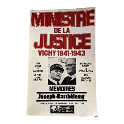 Ministre de la justice : Vichy