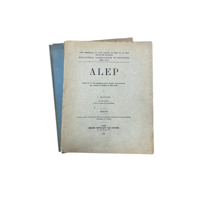 Alep : essai sur le développement d'une grande ville syrienne des origines au milieu du XIXe siècle
