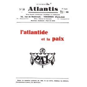 Revue Atlantis N°058 / 1935 / L’Atlantide et la paix / REIMPRESSION