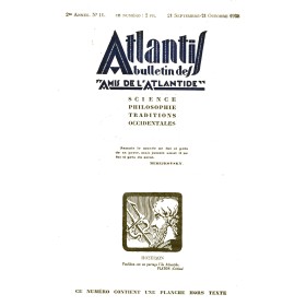 Revue Atlantis N°011 / 1928 / Le mystère du cristal de neige / REIMPRESSION