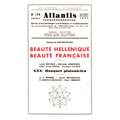 Revue Atlantis N°179 / 1955 /  / REIMPRESSION