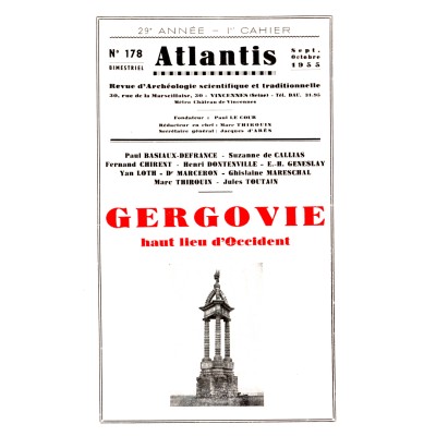 Revue Atlantis N°178 / 1955 / Gergovie / REIMPRESSION