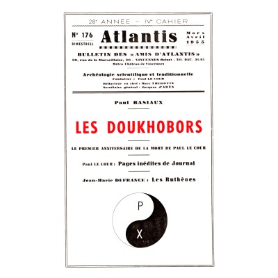 Revue Atlantis N°176 / 1955 / Les Doukhobors / REIMPRESSION