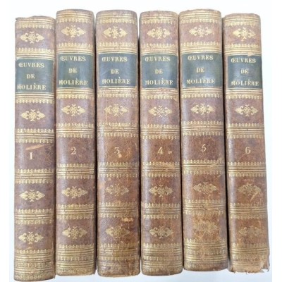 Oeuvres de Molière avec  commentaire précédé du tableau des moeurs du dix-septième siècle  par M. Petitot (6 vol )