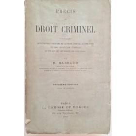 Précis de droit criminel (2ème Ed) revue et corrigée