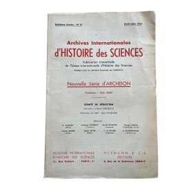 Collectif | Archives internationales d'histoire des sciences : publication trimestrielle de l'Union internationale d'histoire d