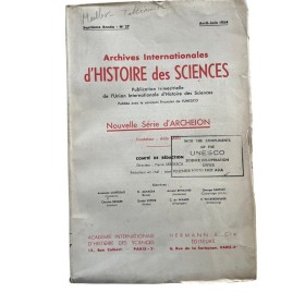 Collectif | Archives internationales d'histoire des sciences : publication trimestrielle de l'Union internationale d'histoire d